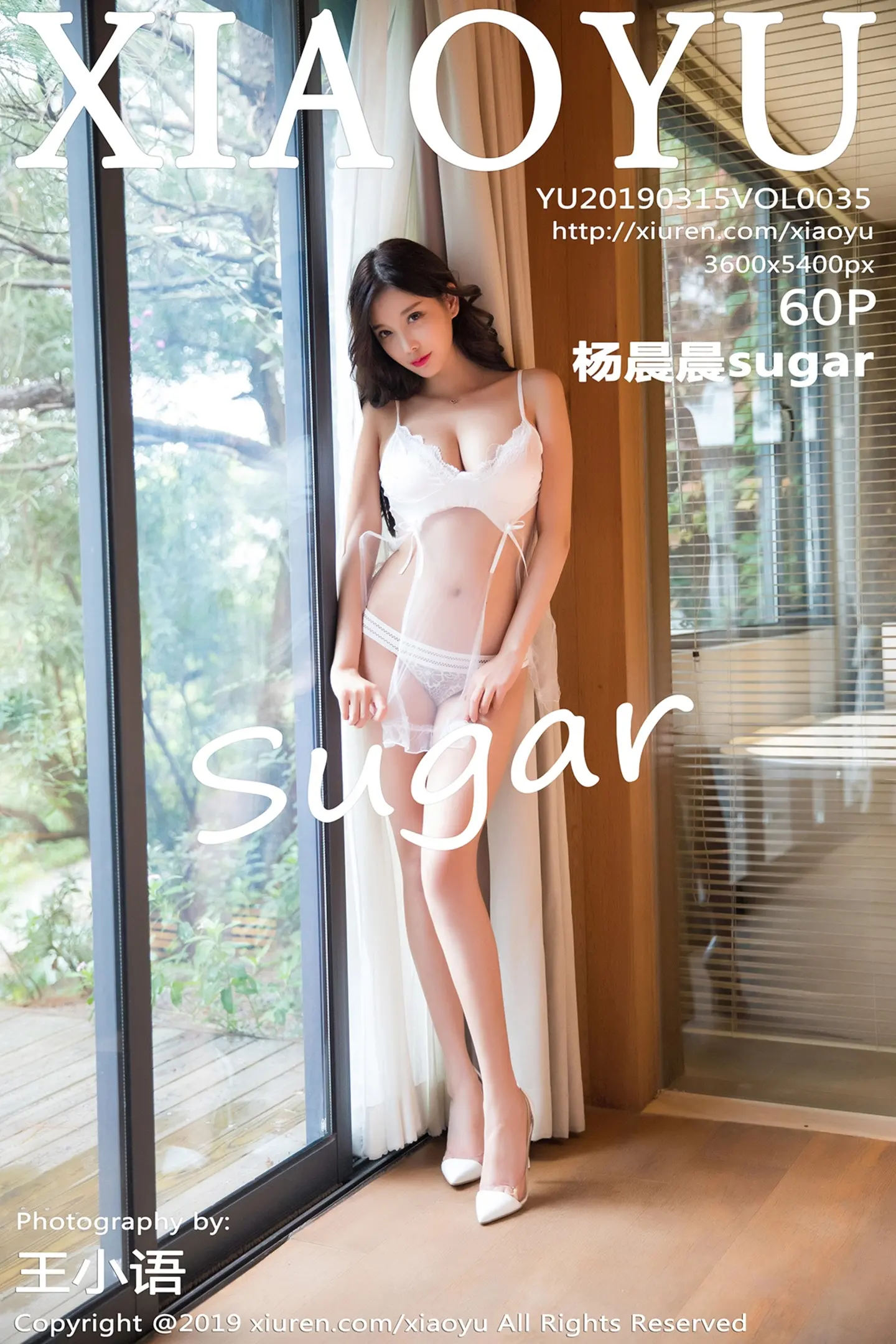 [XiaoYu画语界]Vol.035 女神杨晨晨sugar私房薄纱情趣内衣秀完美身材撩人诱惑写真60P-秀人网官方网站